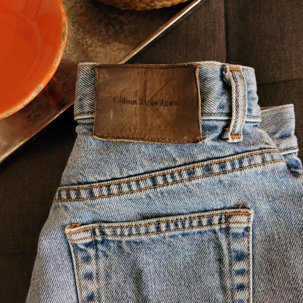 💋90's VINTAGE Ralph Lauren high-rise denim shorts - Picture 7 of 8